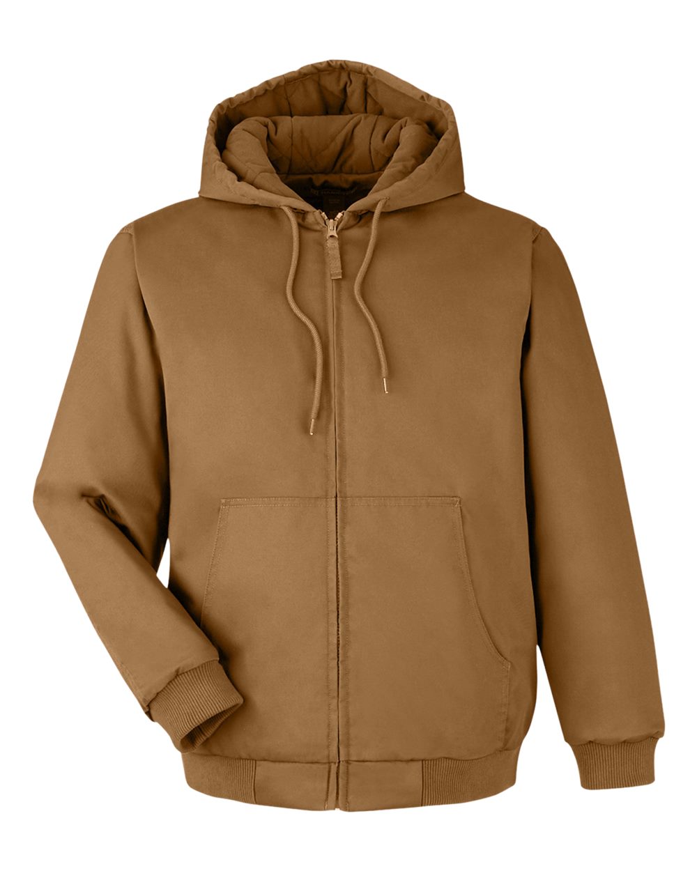 Harriton Unisex Tall ClimaBloc® Heavyweight Hooded Full-Zip Jacket - M722T Duck Brown