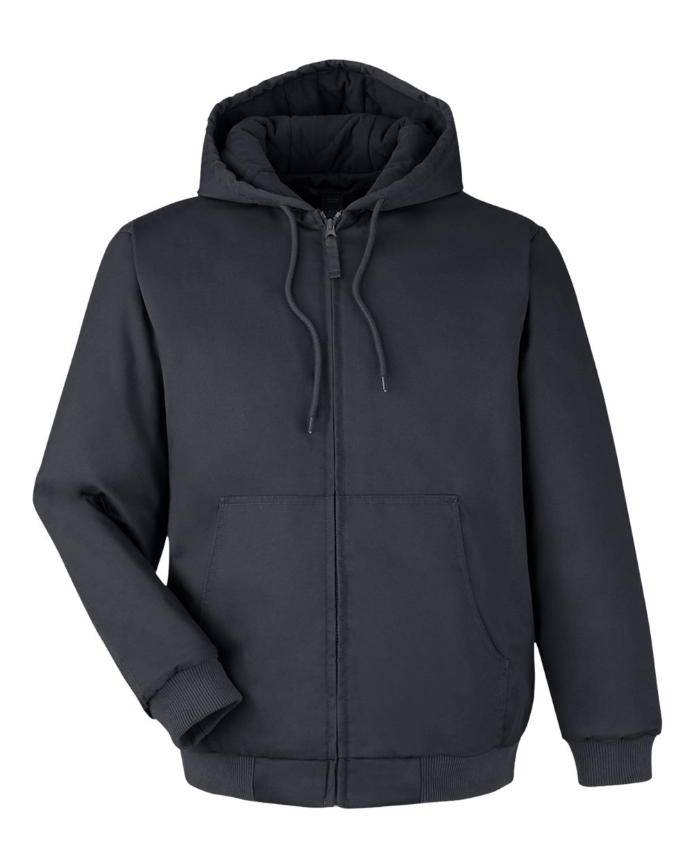 Harriton Unisex Tall ClimaBloc® Heavyweight Hooded Full-Zip Jacket - M722T Dark Charcoal