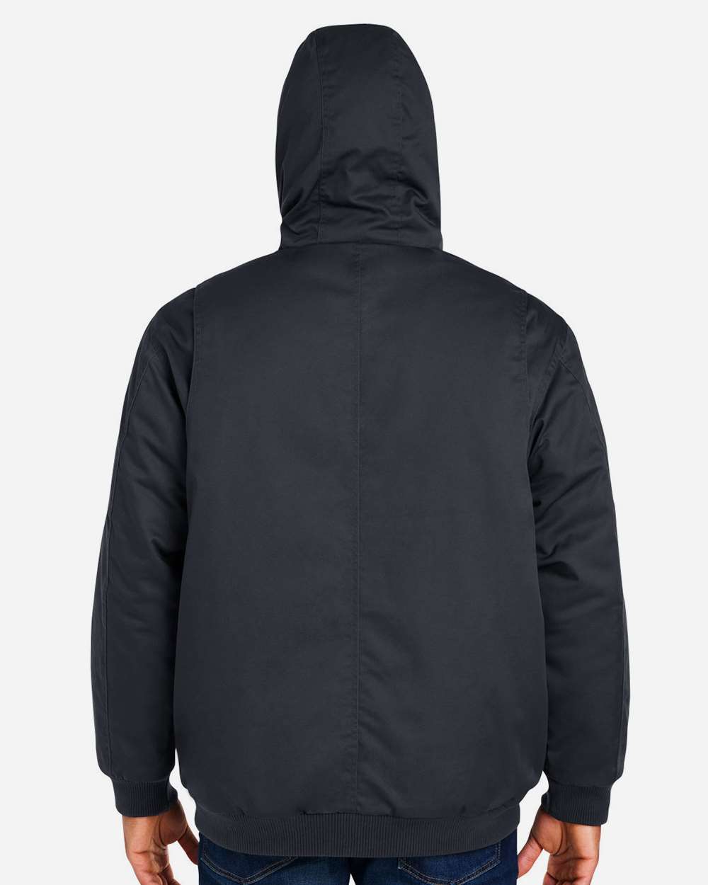 Harriton Unisex Tall ClimaBloc® Heavyweight Hooded Full-Zip Jacket - M722T Dark Charcoal