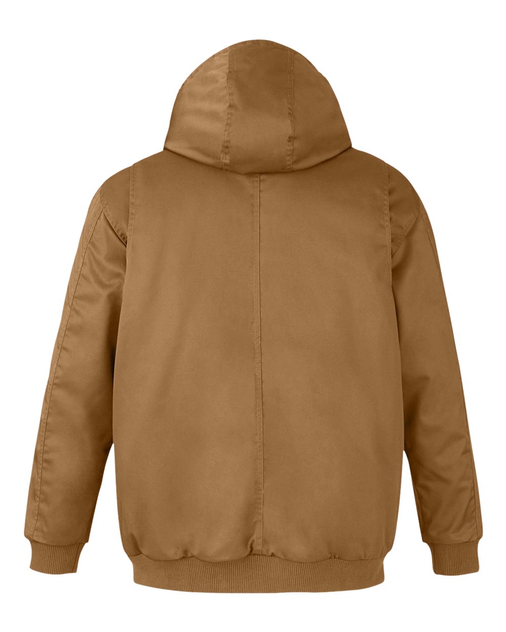 Harriton Unisex Tall ClimaBloc® Heavyweight Hooded Full-Zip Jacket - M722T Duck Brown