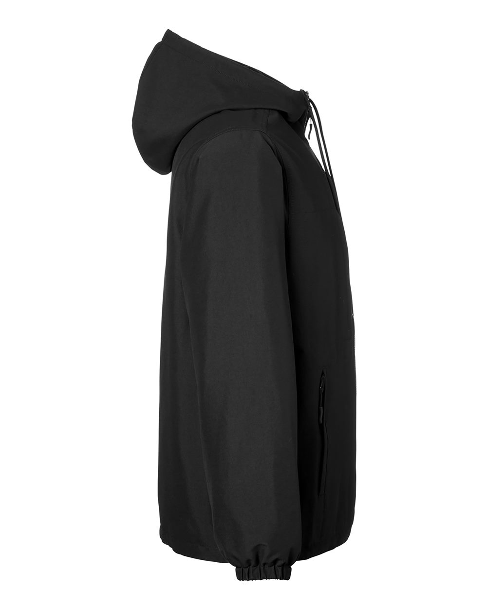 Harriton Unisex Flex Twill Hooded Jacket - M73 Black