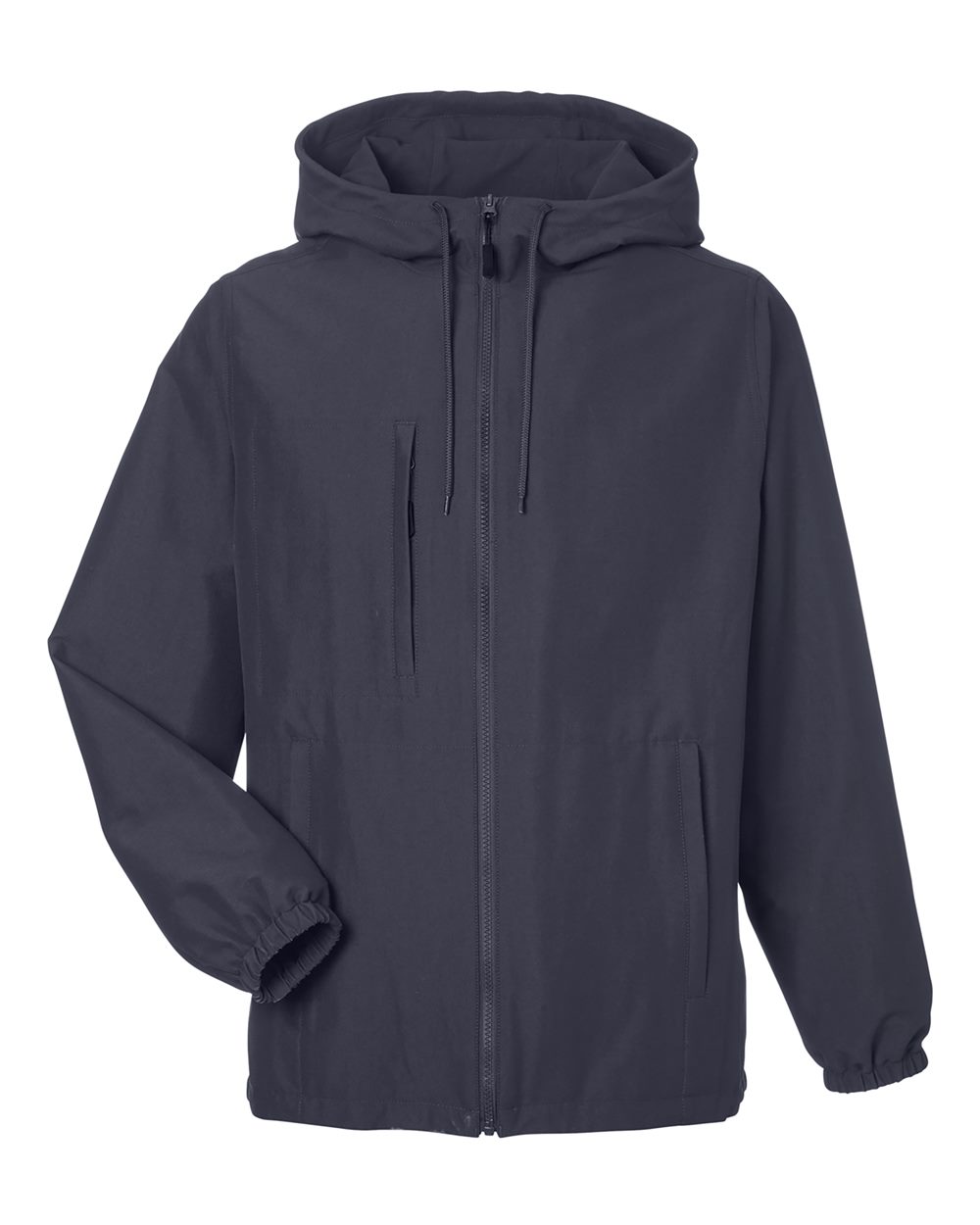 Harriton Unisex Flex Twill Hooded Jacket - M73 Dark Charcoal