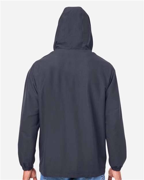 Harriton Unisex Flex Twill Hooded Jacket - M73 Dark Charcoal