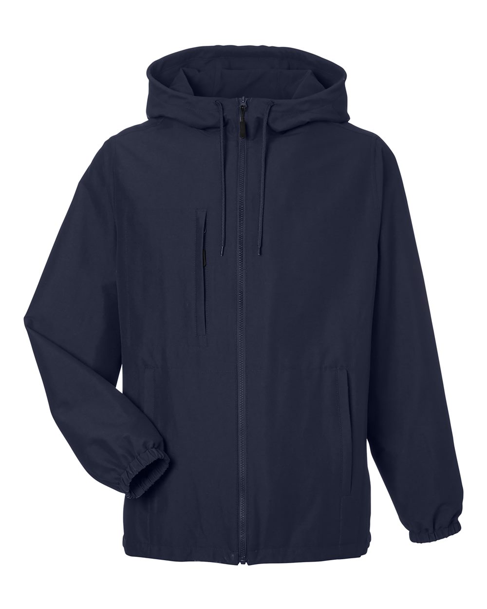 Harriton Unisex Flex Twill Hooded Jacket - M73 Dark Navy