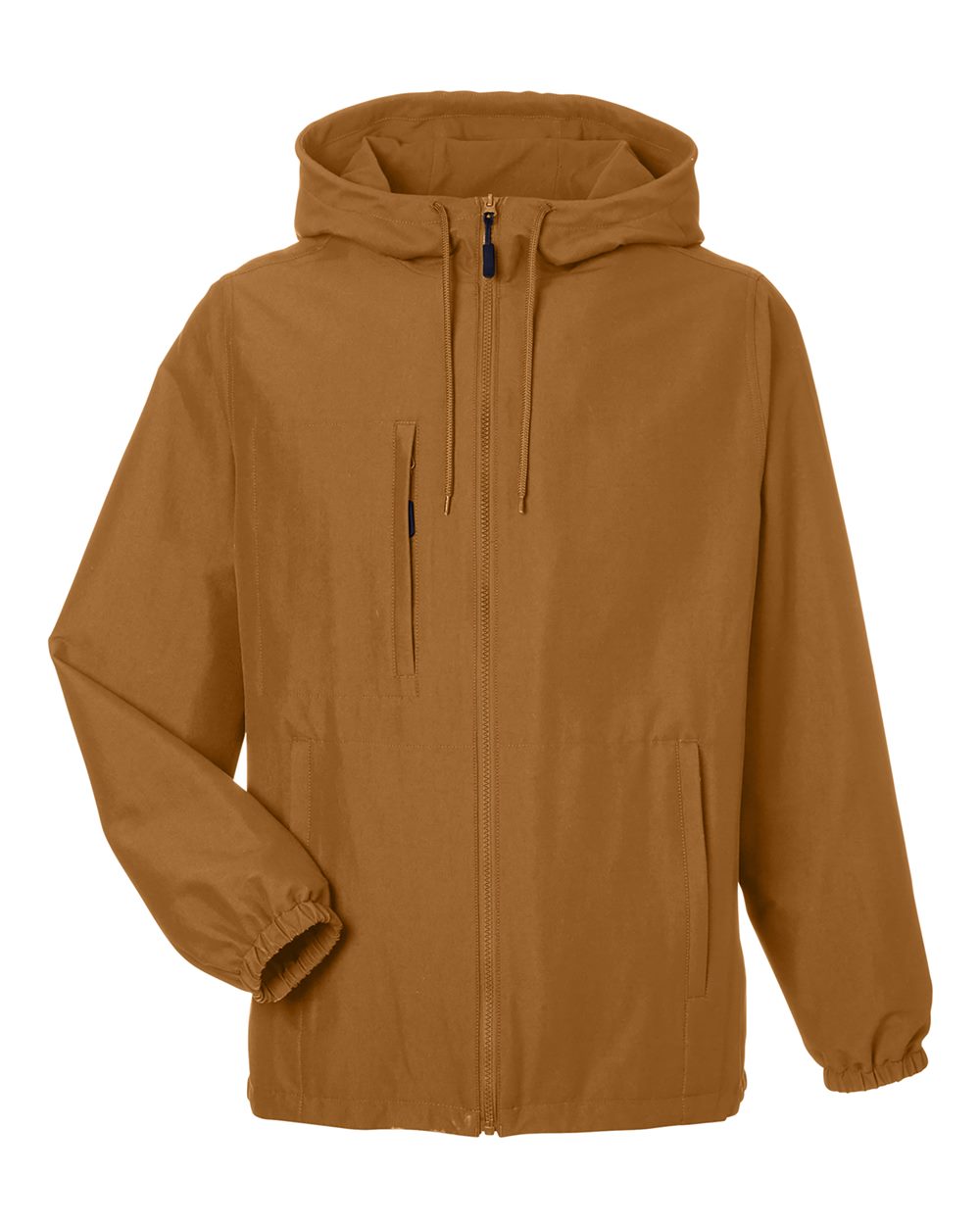 Harriton Unisex Flex Twill Hooded Jacket - M73 Duck Brown