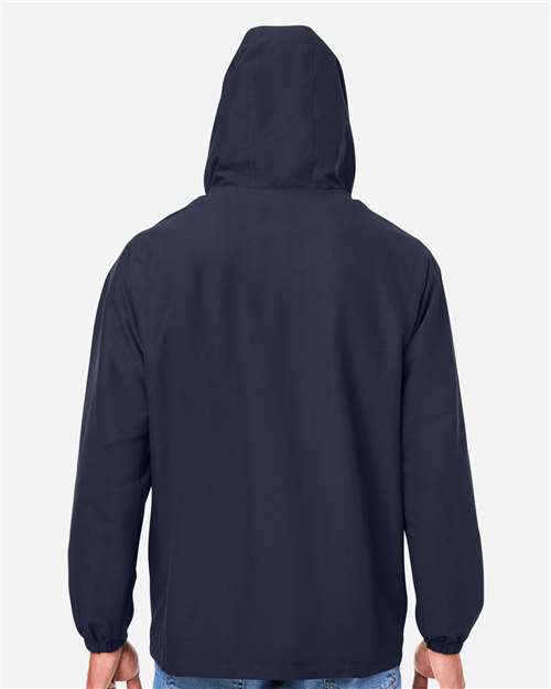 Harriton Unisex Flex Twill Hooded Jacket - M73 Dark Navy
