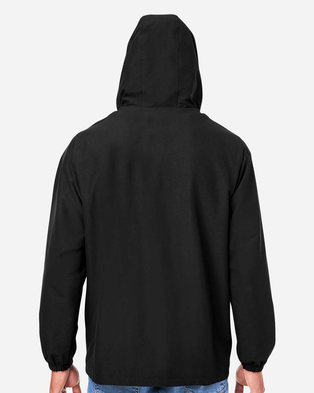 Harriton Unisex Flex Twill Hooded Jacket - M73 Black