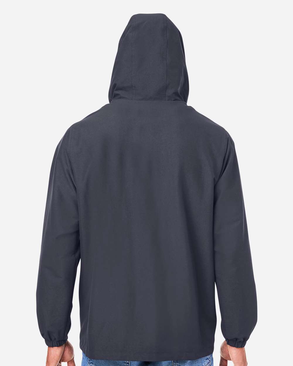 Harriton Unisex Flex Twill Hooded Jacket - M73 Dark Charcoal