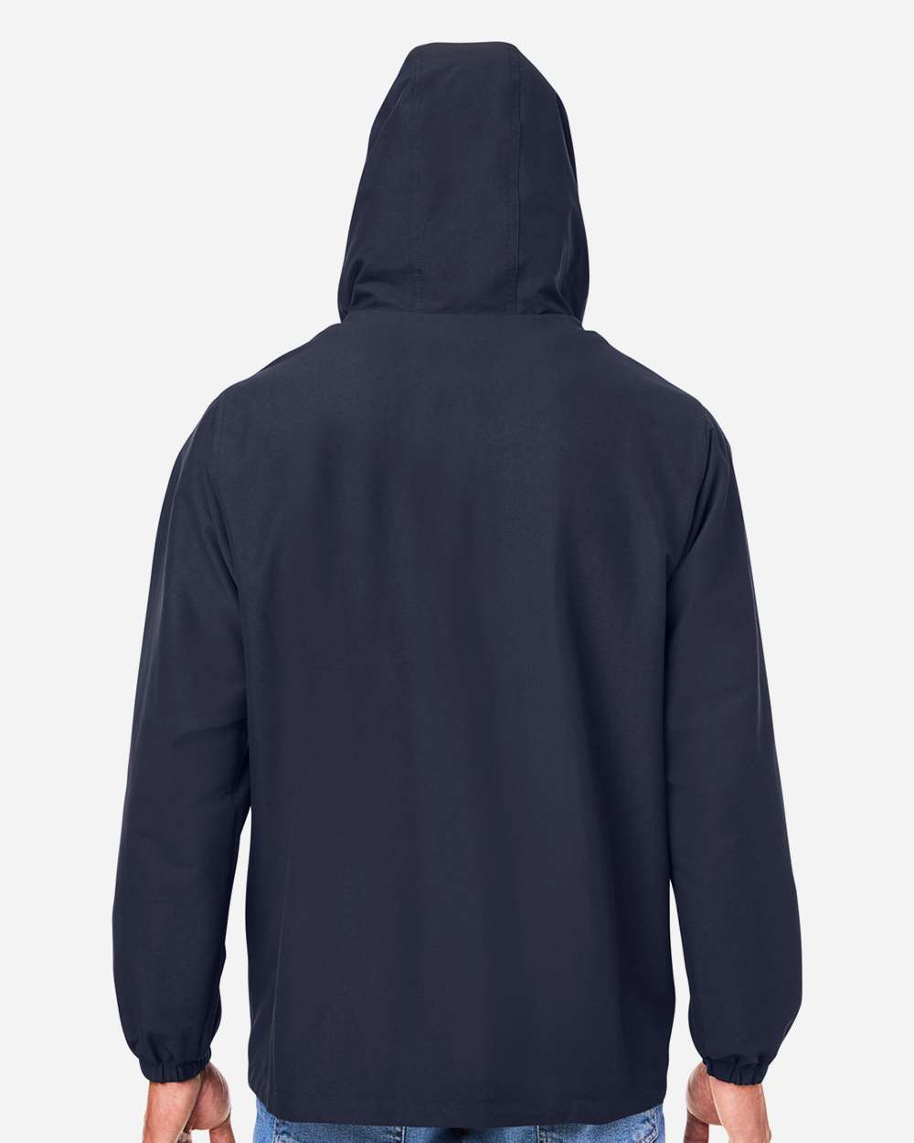 Harriton Unisex Flex Twill Hooded Jacket - M73 Dark Navy