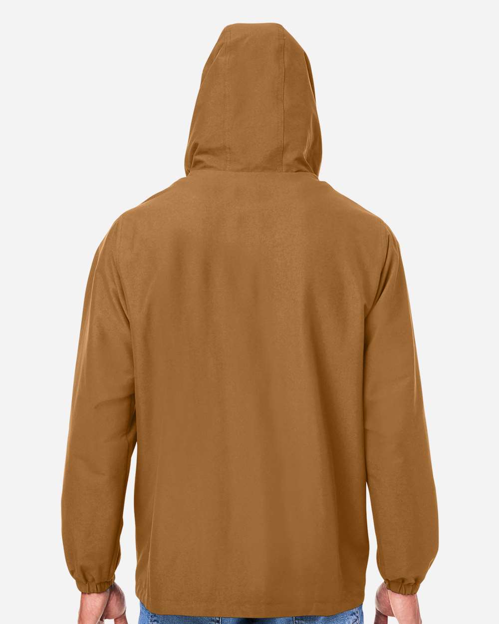 Harriton Unisex Flex Twill Hooded Jacket - M73 Duck Brown