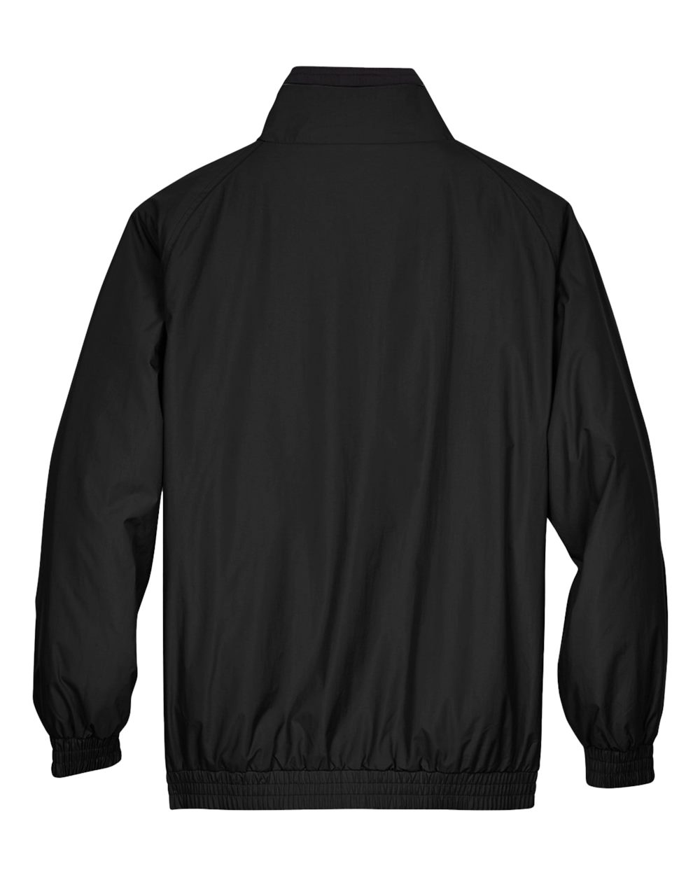 Harriton Unisex Fleece Lined Nylon Jacket - M740 Black- Black