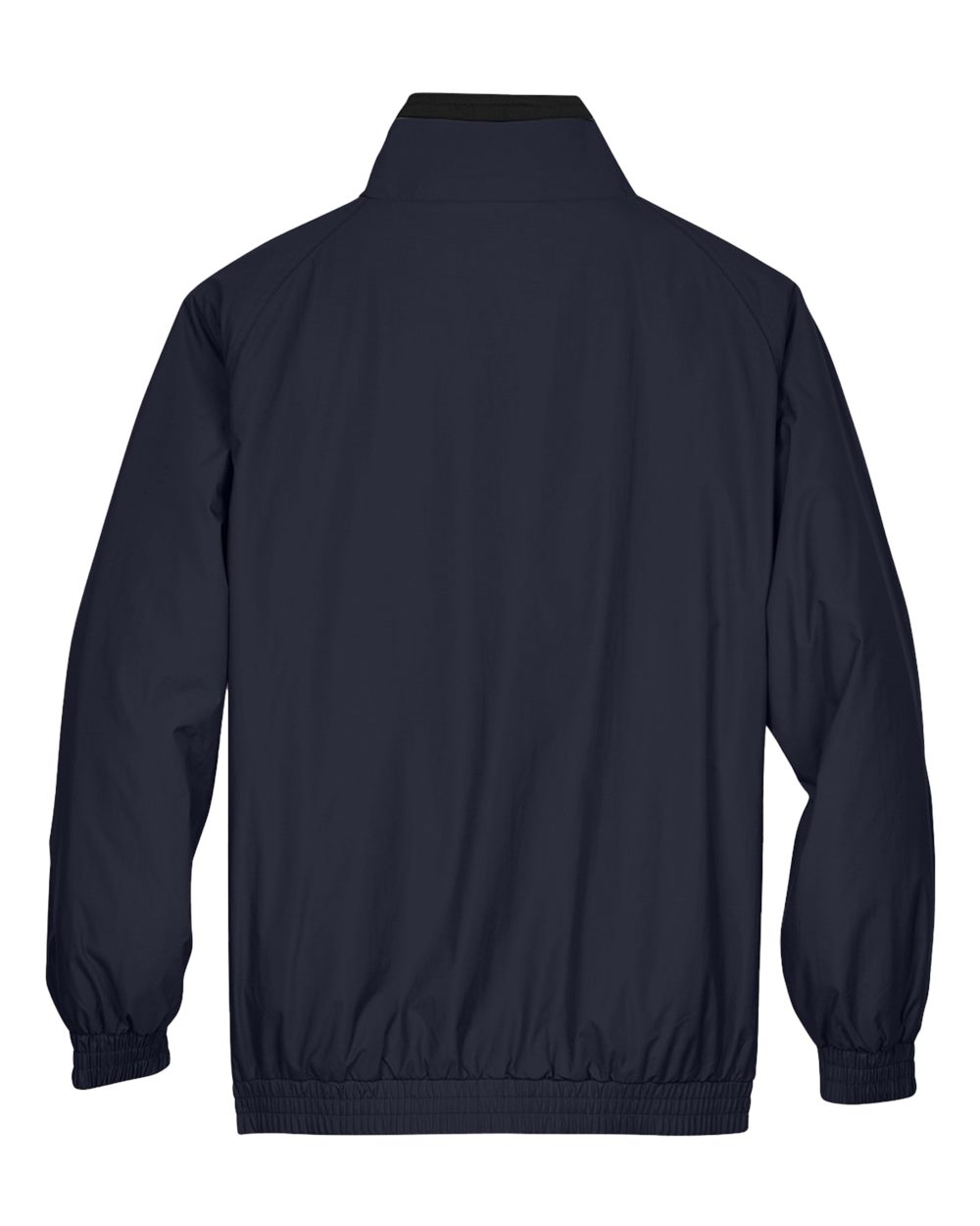 Harriton Unisex Fleece Lined Nylon Jacket - M740 Navy- Black