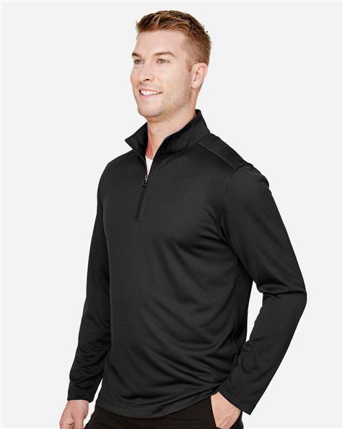 Harriton Men's Advantage Snag Protection Plus Quarter-Zip Pullover - M748 Black