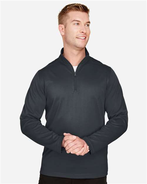 Harriton Men's Advantage Snag Protection Plus Quarter-Zip Pullover - M748 Dark Charcoal