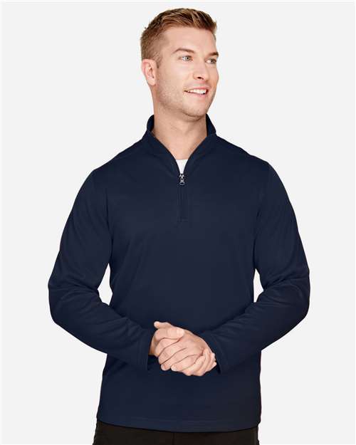 Harriton Men's Advantage Snag Protection Plus Quarter-Zip Pullover - M748 Dark Navy
