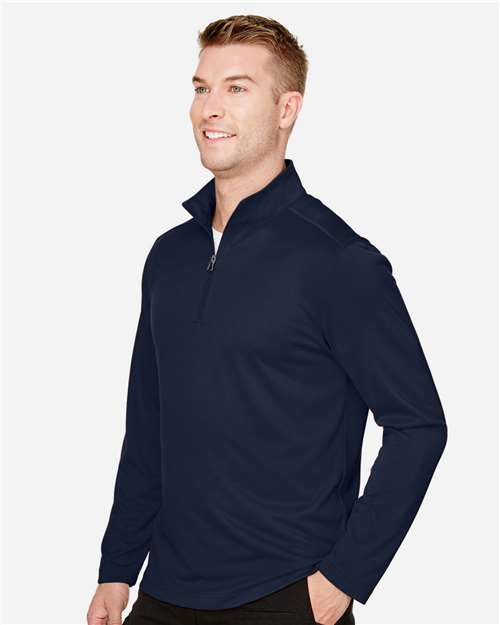 Harriton Men's Advantage Snag Protection Plus Quarter-Zip Pullover - M748 Dark Navy