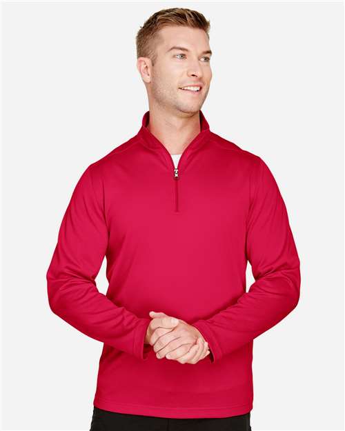 Harriton Men's Advantage Snag Protection Plus Quarter-Zip Pullover - M748 Red