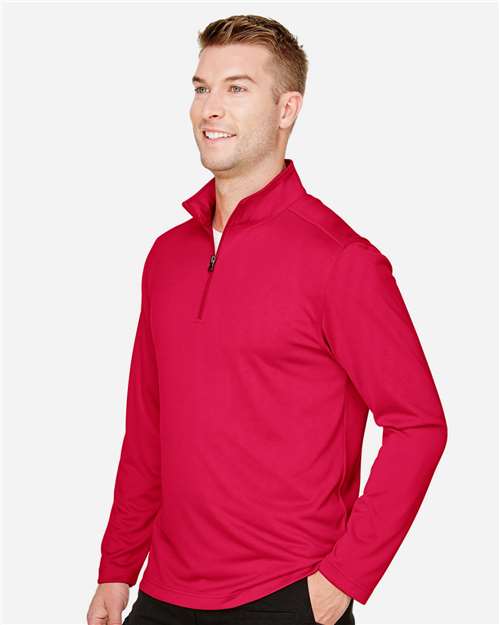 Harriton Men's Advantage Snag Protection Plus Quarter-Zip Pullover - M748 Red