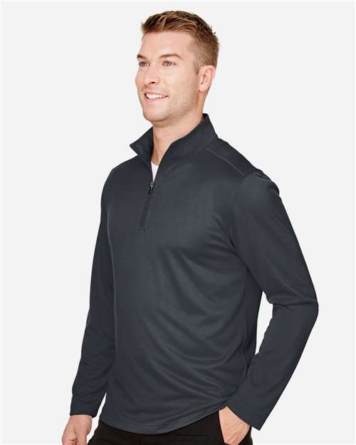 Harriton Men's Advantage Snag Protection Plus Quarter-Zip Pullover - M748 Dark Charcoal
