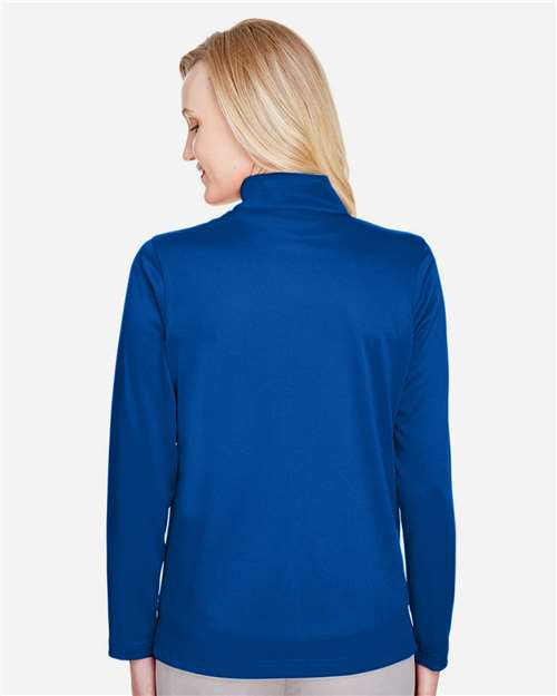 Harriton Women's Advantage Snag Protection Plus Quarter-Zip Pullover - M748W True Royal