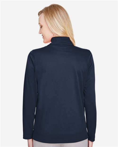 Harriton Women's Advantage Snag Protection Plus Quarter-Zip Pullover - M748W Dark Navy