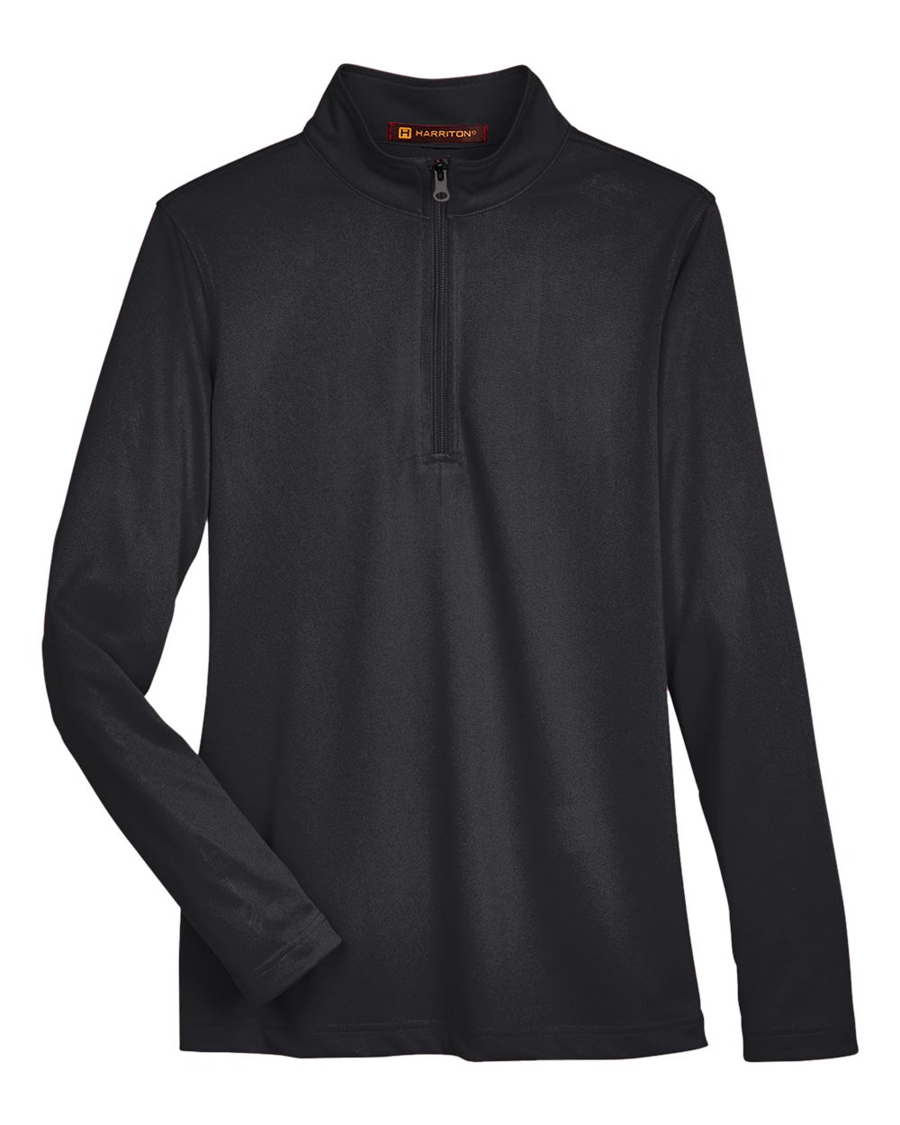 Harriton Women's Advantage Snag Protection Plus Quarter-Zip Pullover - M748W Black