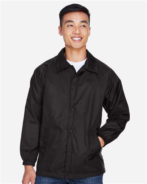 Harriton Unisex Nylon Staff Jacket - M775 Black