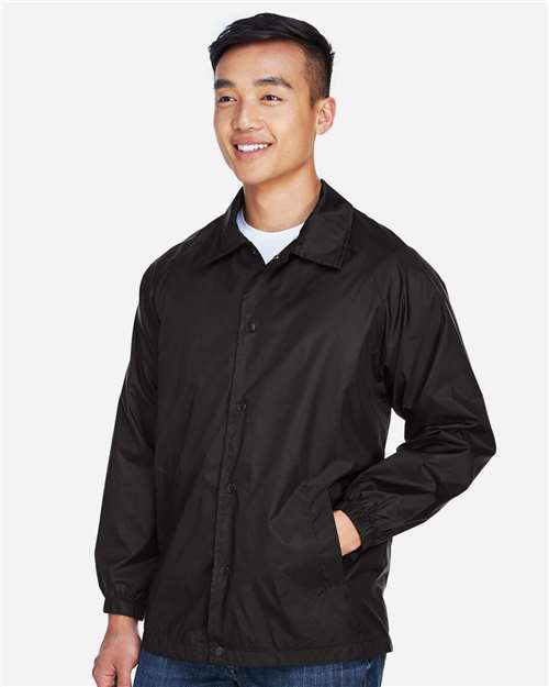 Harriton Unisex Nylon Staff Jacket - M775 Black