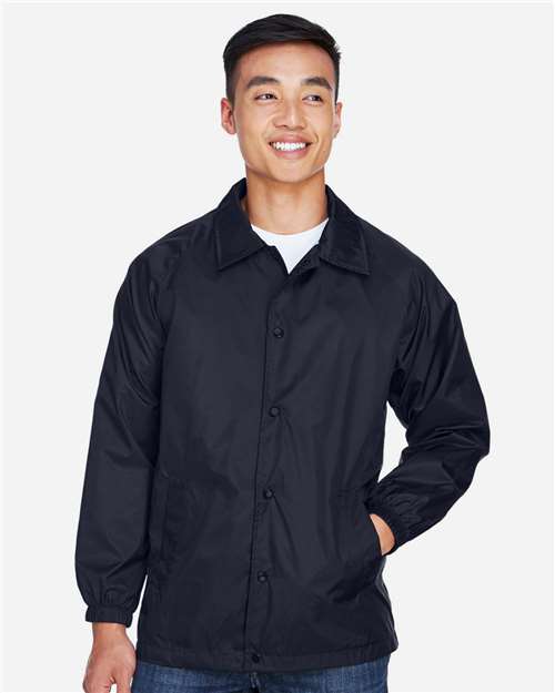 Harriton Unisex Nylon Staff Jacket - M775 Navy