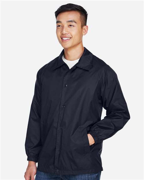 Harriton Unisex Nylon Staff Jacket - M775 Navy