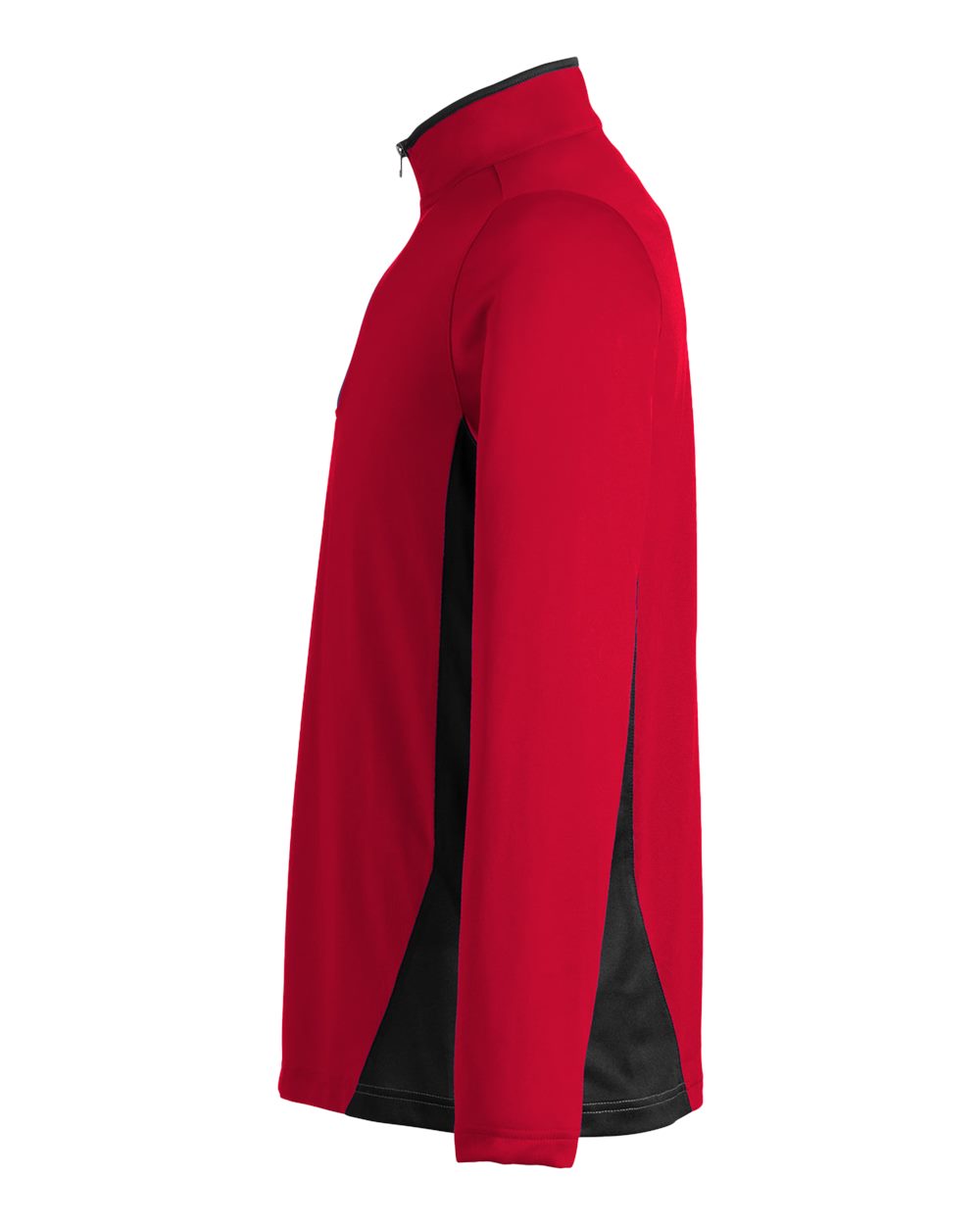Harriton Men's Flash Snag Protection Plus IL Colorblock Quarter-Zip Pullover - M786 Red- Black