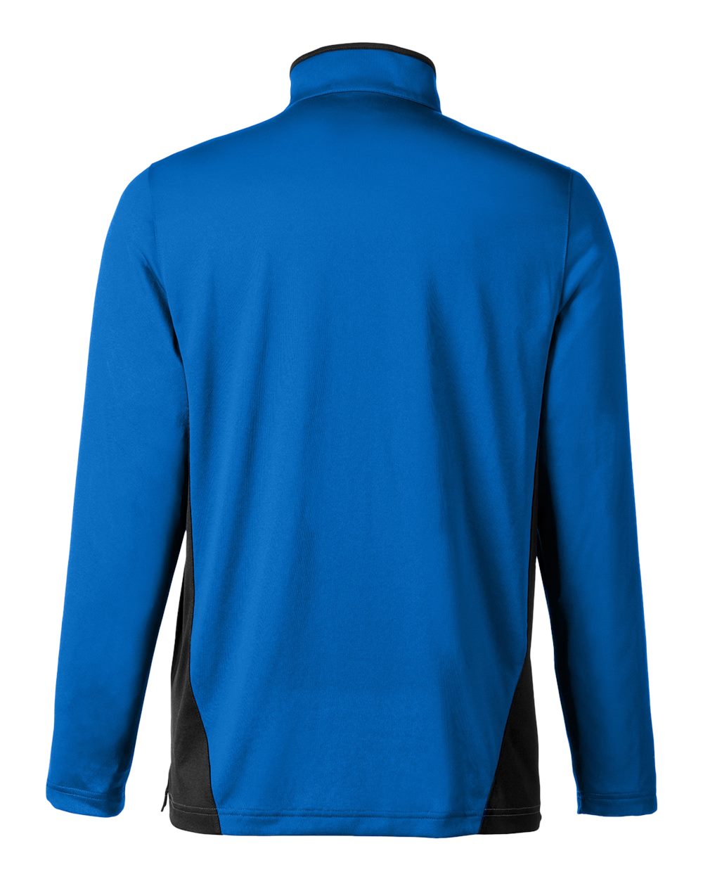 Harriton Men's Flash Snag Protection Plus IL Colorblock Quarter-Zip Pullover - M786 True Royal- Black