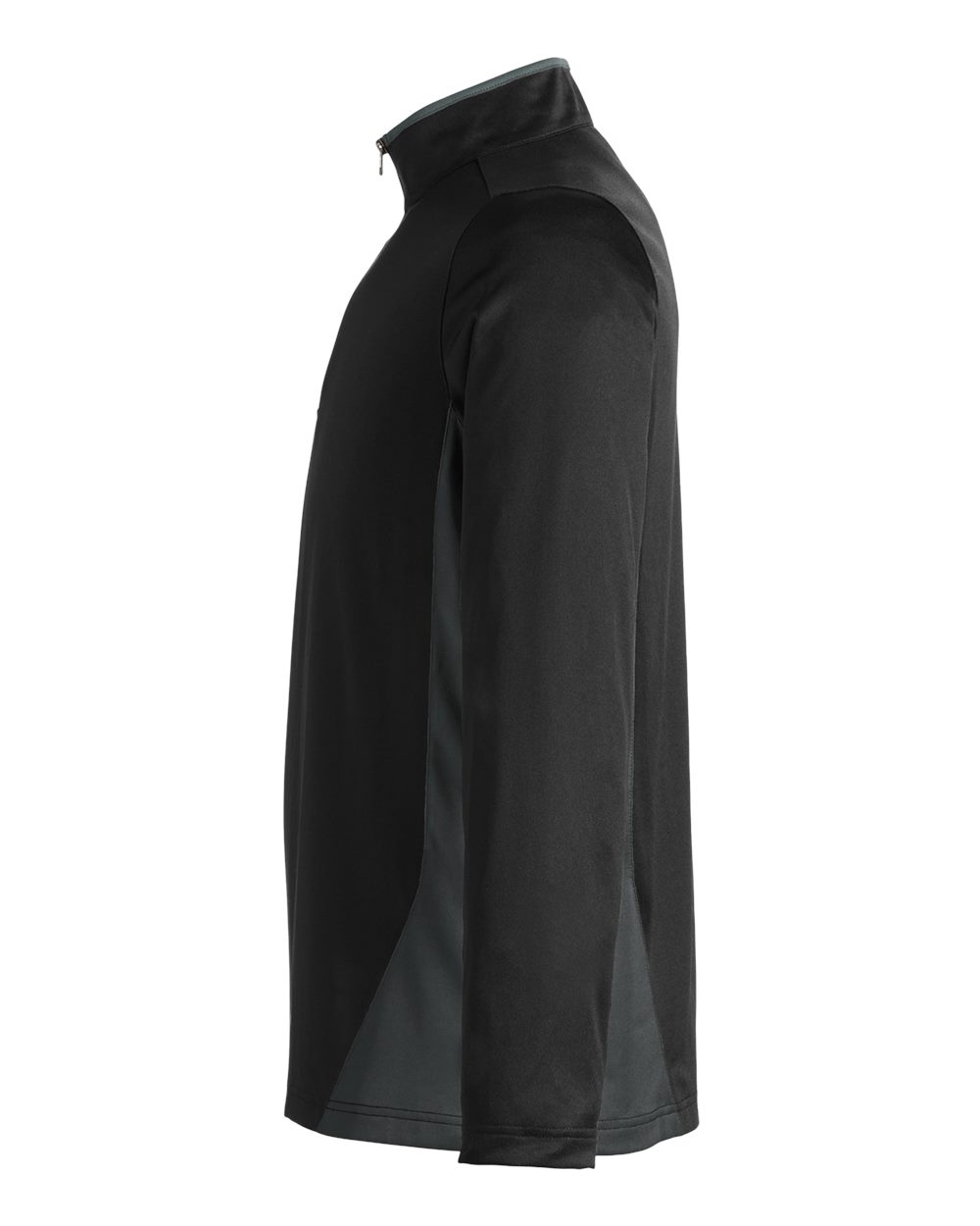 Harriton Men's Flash Snag Protection Plus IL Colorblock Quarter-Zip Pullover - M786 Black- Dark Charcoal
