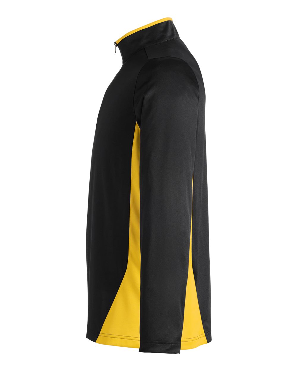 Harriton Men's Flash Snag Protection Plus IL Colorblock Quarter-Zip Pullover - M786 Black- Sunray Yellow