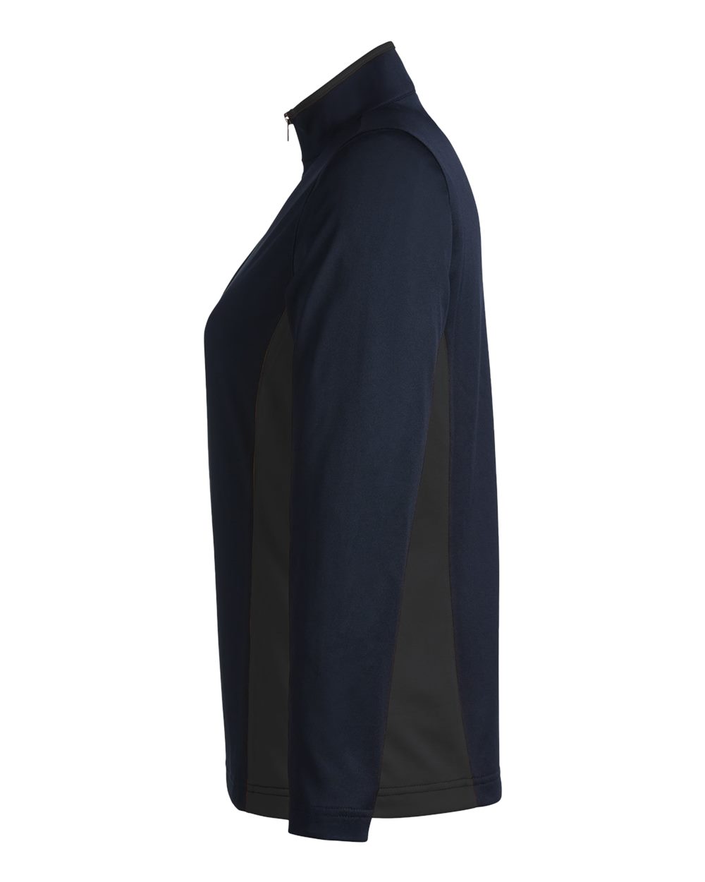 Harriton Women's Flash Snag Protection Plus IL Colorblock Quarter-Zip Pullover - M786W Dark Navy- Dark Charcoal