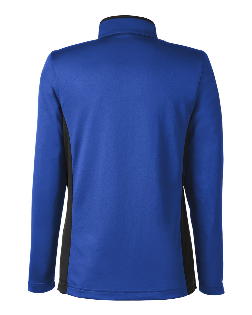 Harriton Women's Flash Snag Protection Plus IL Colorblock Quarter-Zip Pullover - M786W True Royal- Black