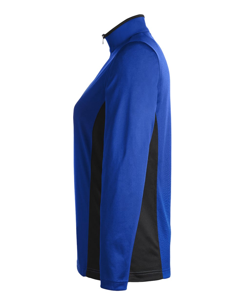 Harriton Women's Flash Snag Protection Plus IL Colorblock Quarter-Zip Pullover - M786W True Royal- Black