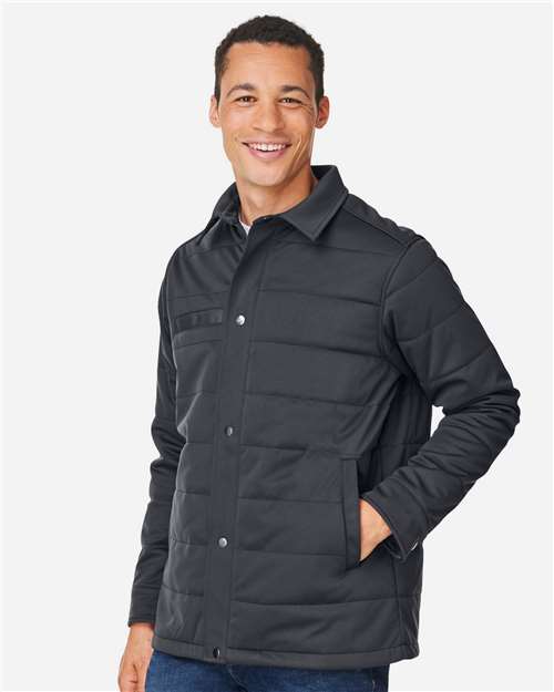 Harriton Unisex Guardian Soft Shell Chore Coat - M821 Dark Charcoal