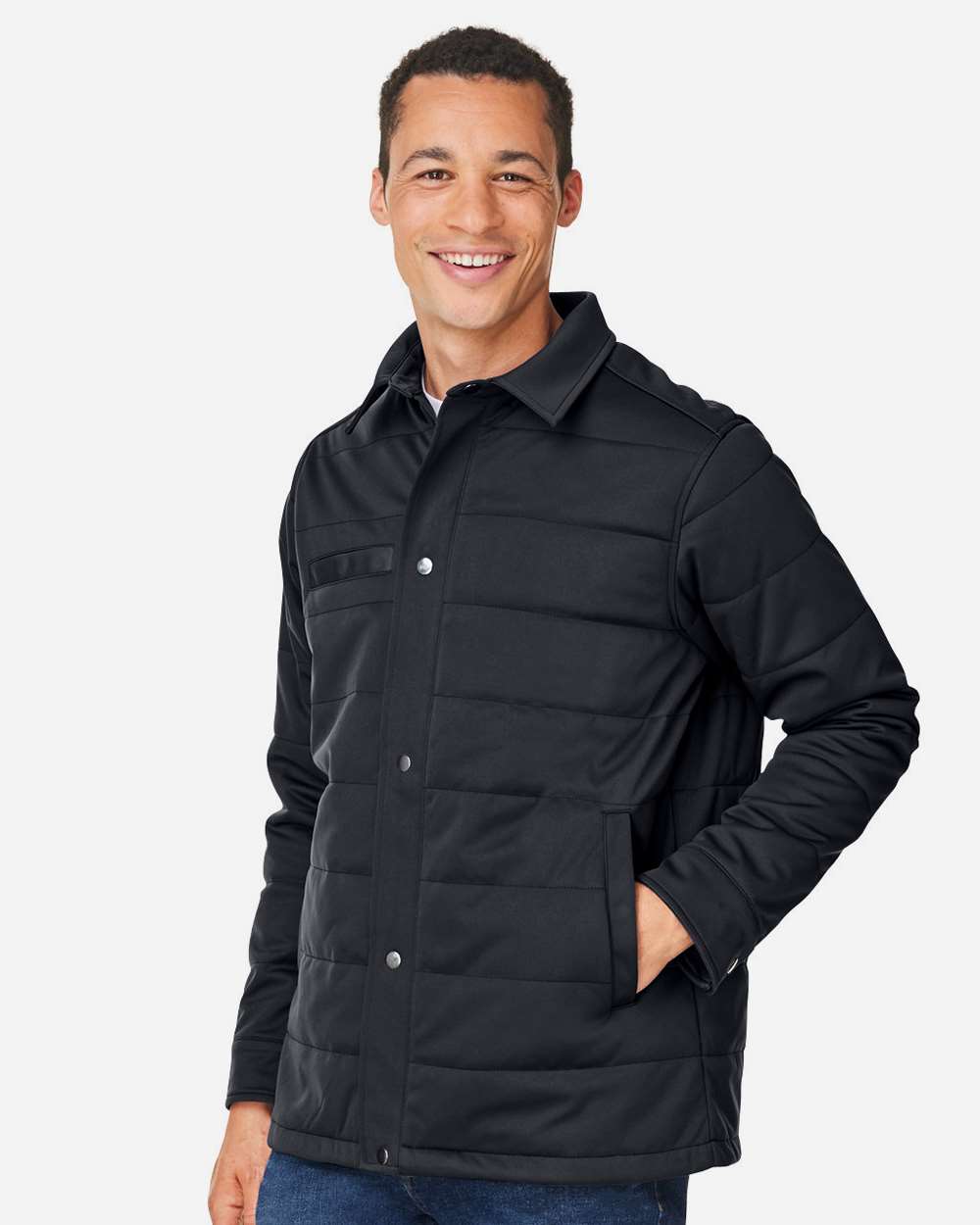 Harriton Unisex Guardian Soft Shell Chore Coat - M821 Black