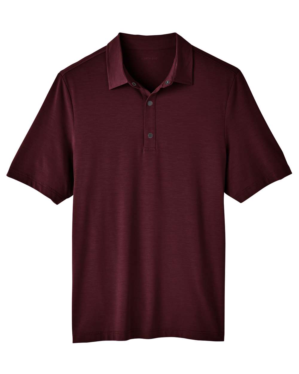 North End Men's JAQ Snap-Up Stretch Performance Polo - NE100 Burgundy