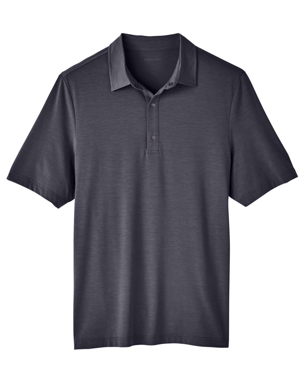North End Men's JAQ Snap-Up Stretch Performance Polo - NE100 Carbon