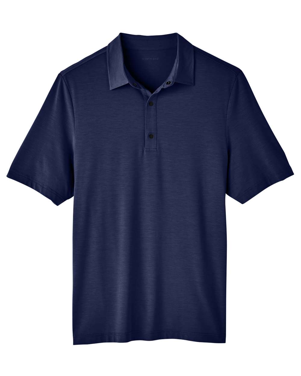 North End Men's JAQ Snap-Up Stretch Performance Polo - NE100 Classic Navy
