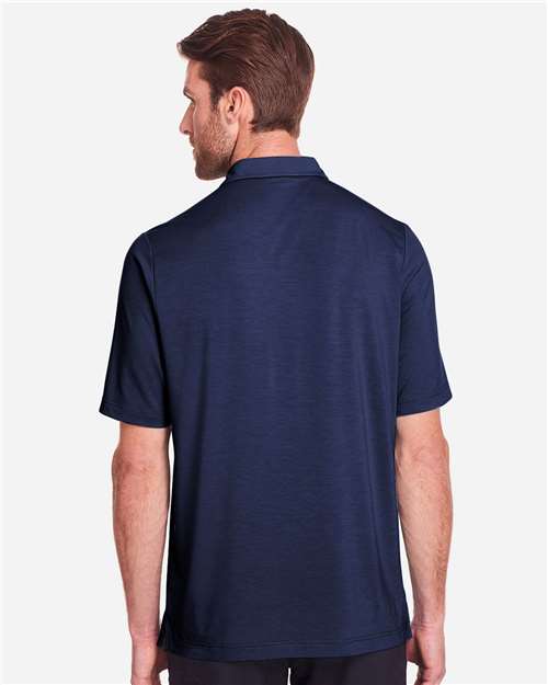 North End Men's JAQ Snap-Up Stretch Performance Polo - NE100 Classic Navy