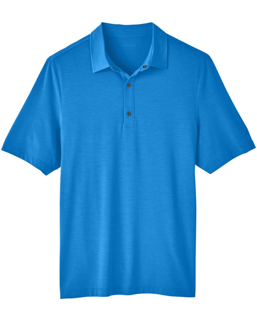 North End Men's JAQ Snap-Up Stretch Performance Polo - NE100 Light Nautical Blue