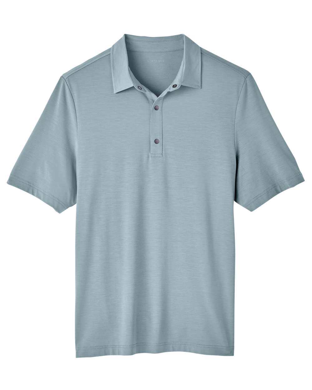 North End Men's JAQ Snap-Up Stretch Performance Polo - NE100 Opal Blue