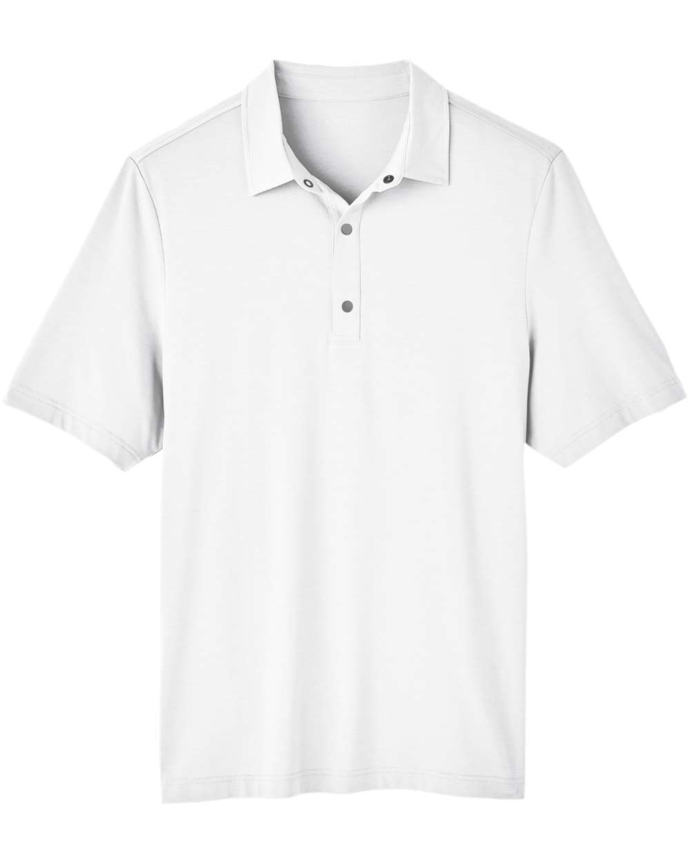 North End Men's JAQ Snap-Up Stretch Performance Polo - NE100 White