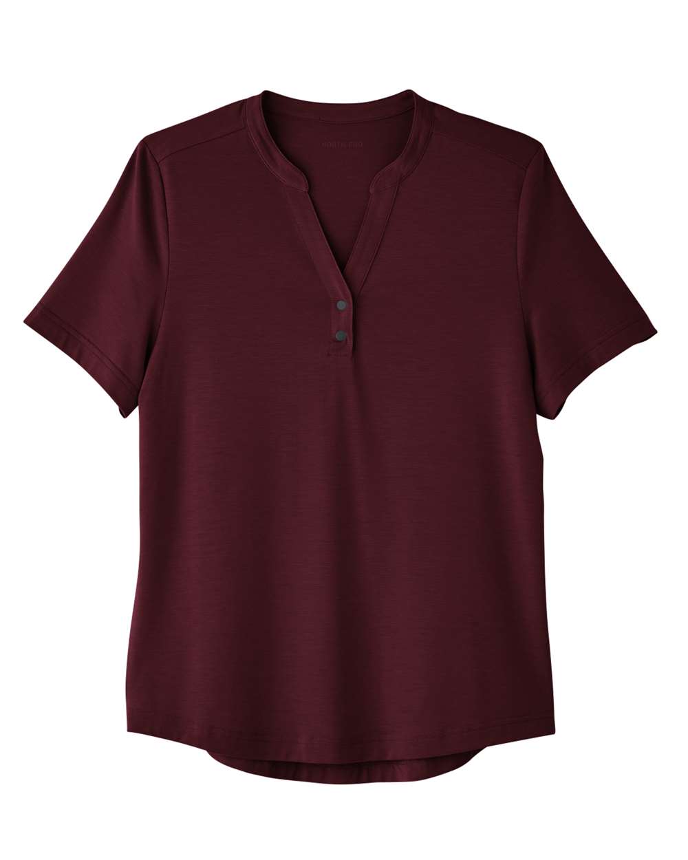 North End Women's JAQ Snap-Up Stretch Performance Polo - NE100W Burgundy
