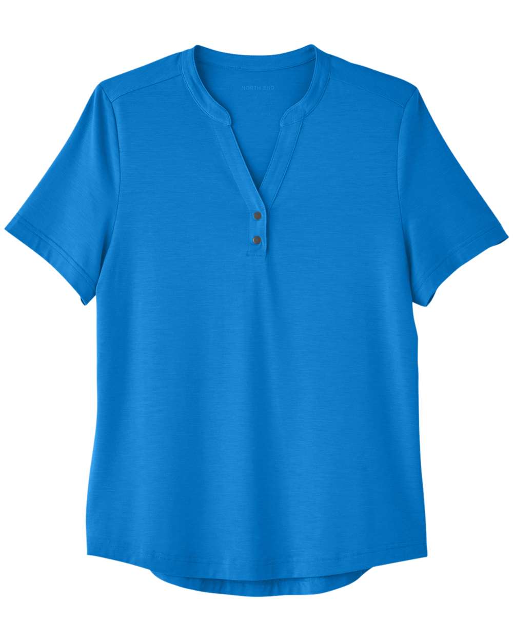 North End Women's JAQ Snap-Up Stretch Performance Polo - NE100W Light Nautical Blue