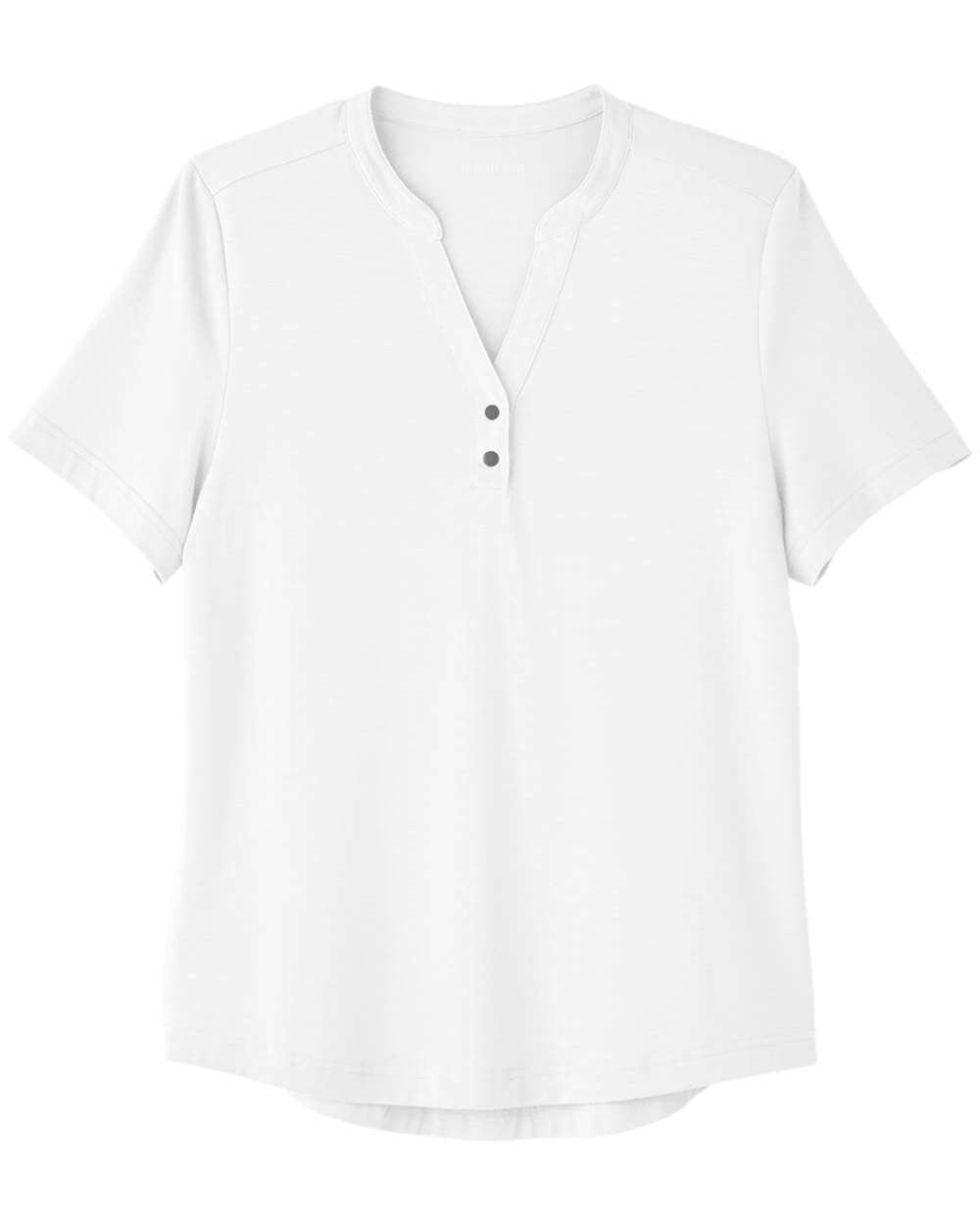 North End Women's JAQ Snap-Up Stretch Performance Polo - NE100W White