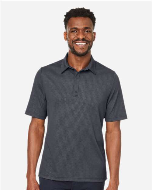 North End Men's Replay Recycled Pique Polo - NE102 Carbon